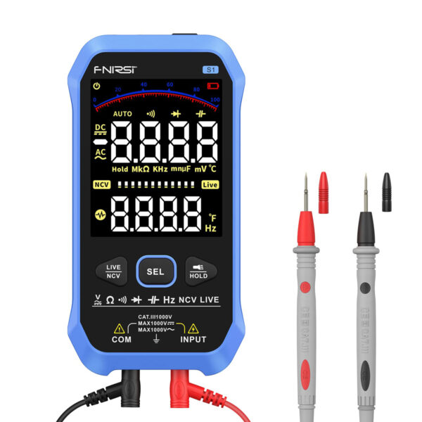 FNIRSI Handheld Digital Multimeter Auto Ranging Voltage Tester S1
