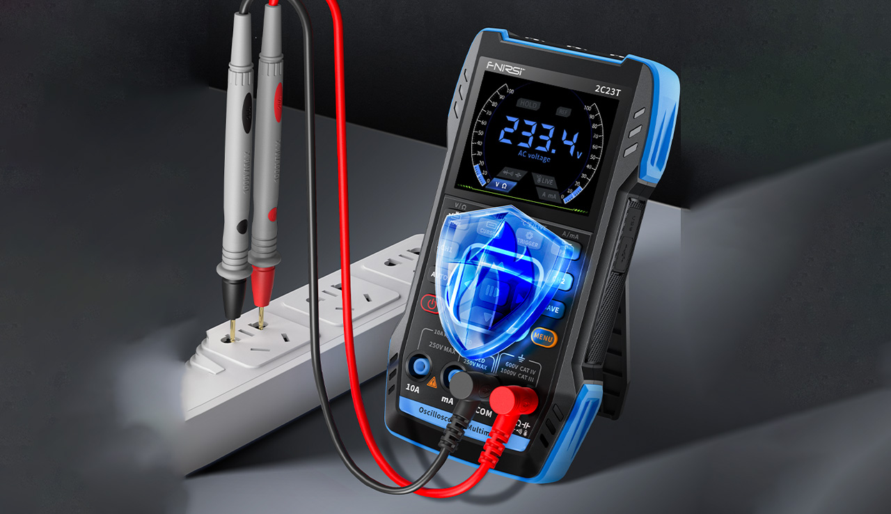 3-In-1 Digital Oscilloscope, Digital Multimeter, Function Signal Generator